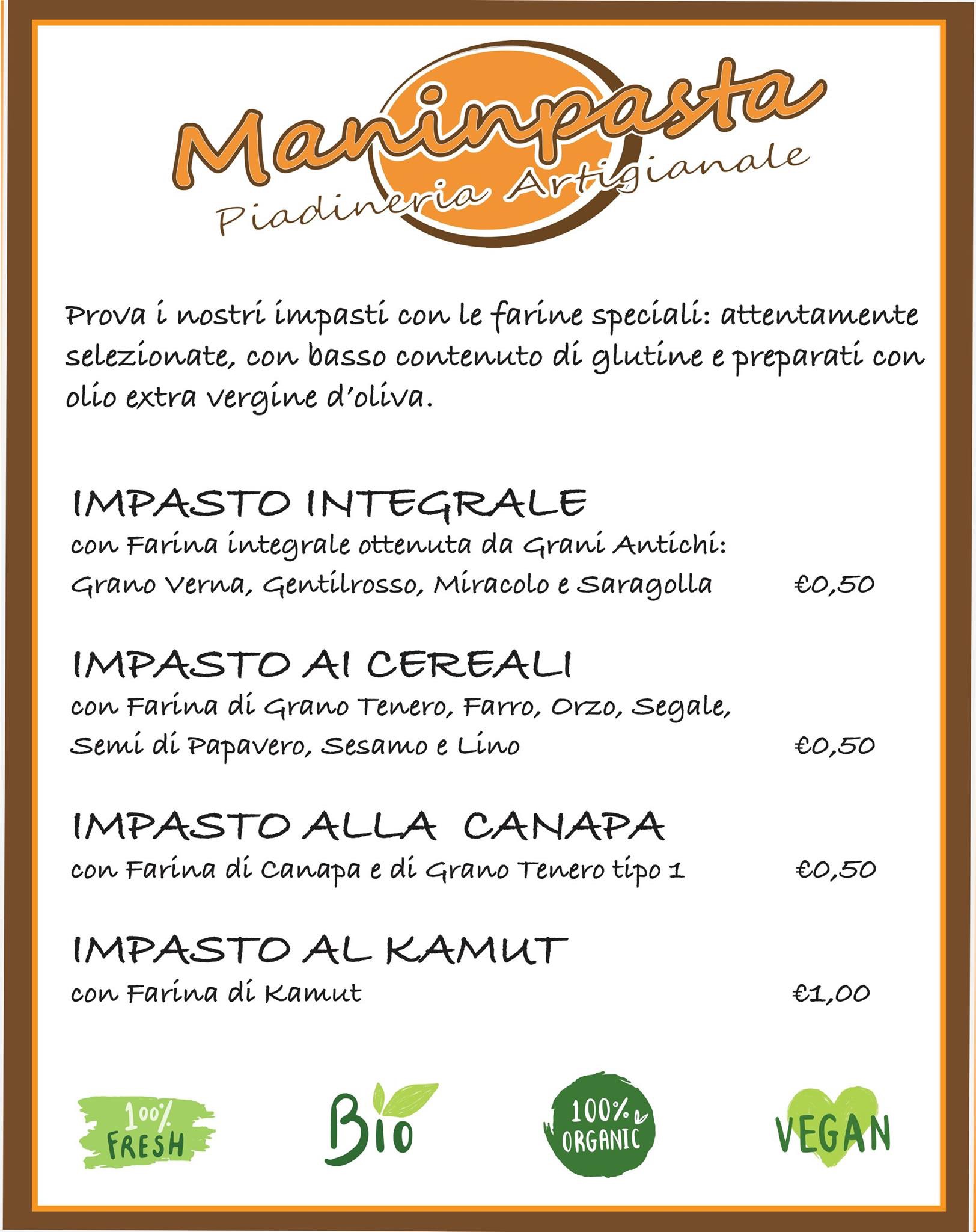 Impasti artigianali